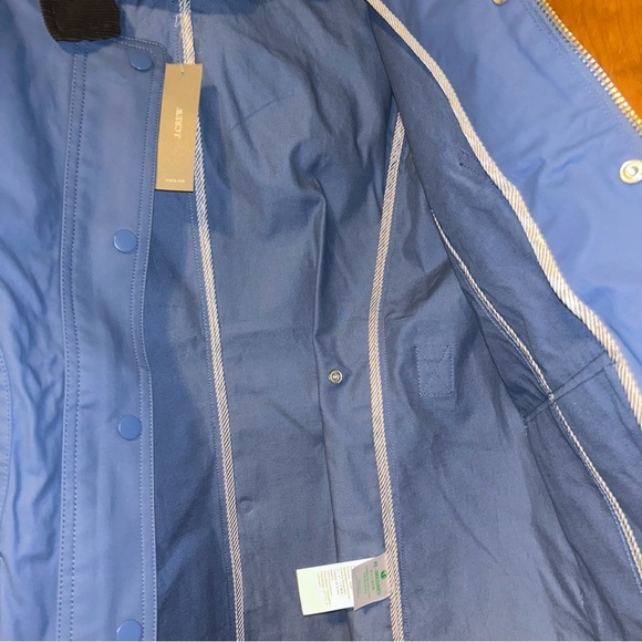 J Crew womans blue new Barn Jacket Liberty Waxed Zip Snap Up Small S - Picture 3 of 10